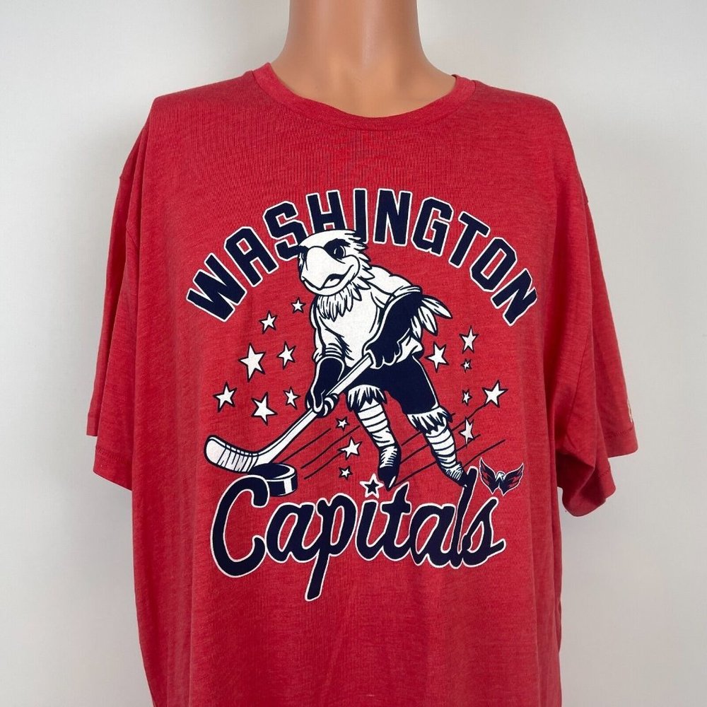 HOMAGE Red Washington Capitals Short Sleeve Tee